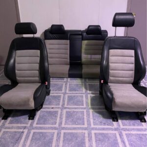 00-02 Audi B5 S4 Sedan Complete Seats Black White Ivory Panda Alcantara A4 Recaro OEM