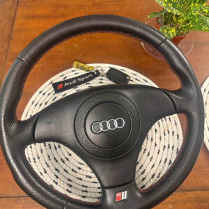 Audi B5S4 red stitched steering wheel