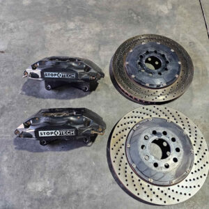 StopTech Calipers ST40 2 piece rotors Audi S4 B5 fitment 332mm big brake kit
