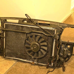 Audi b5 s4 front core support, radiator, condenser, fan, bumper mounts loaded