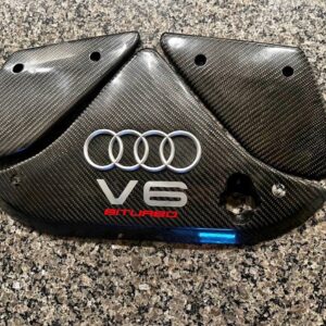 Audi B5 S4 Carbon Engine Covers + License plate bracket